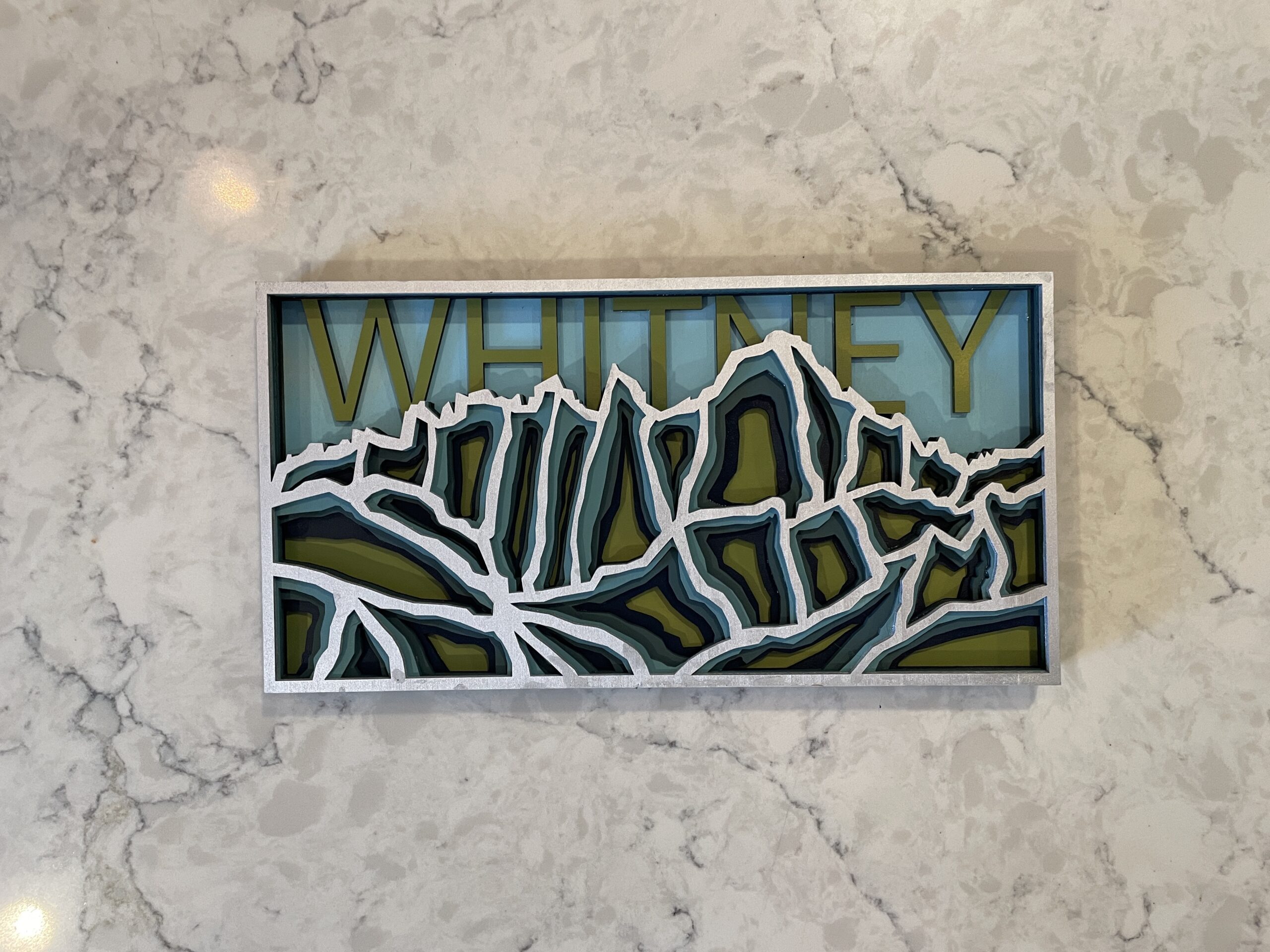 Encinitas 3D - Mt Whitney Mandala Wall Art