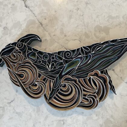 Encinitas 3D - Wood Whale Mandala