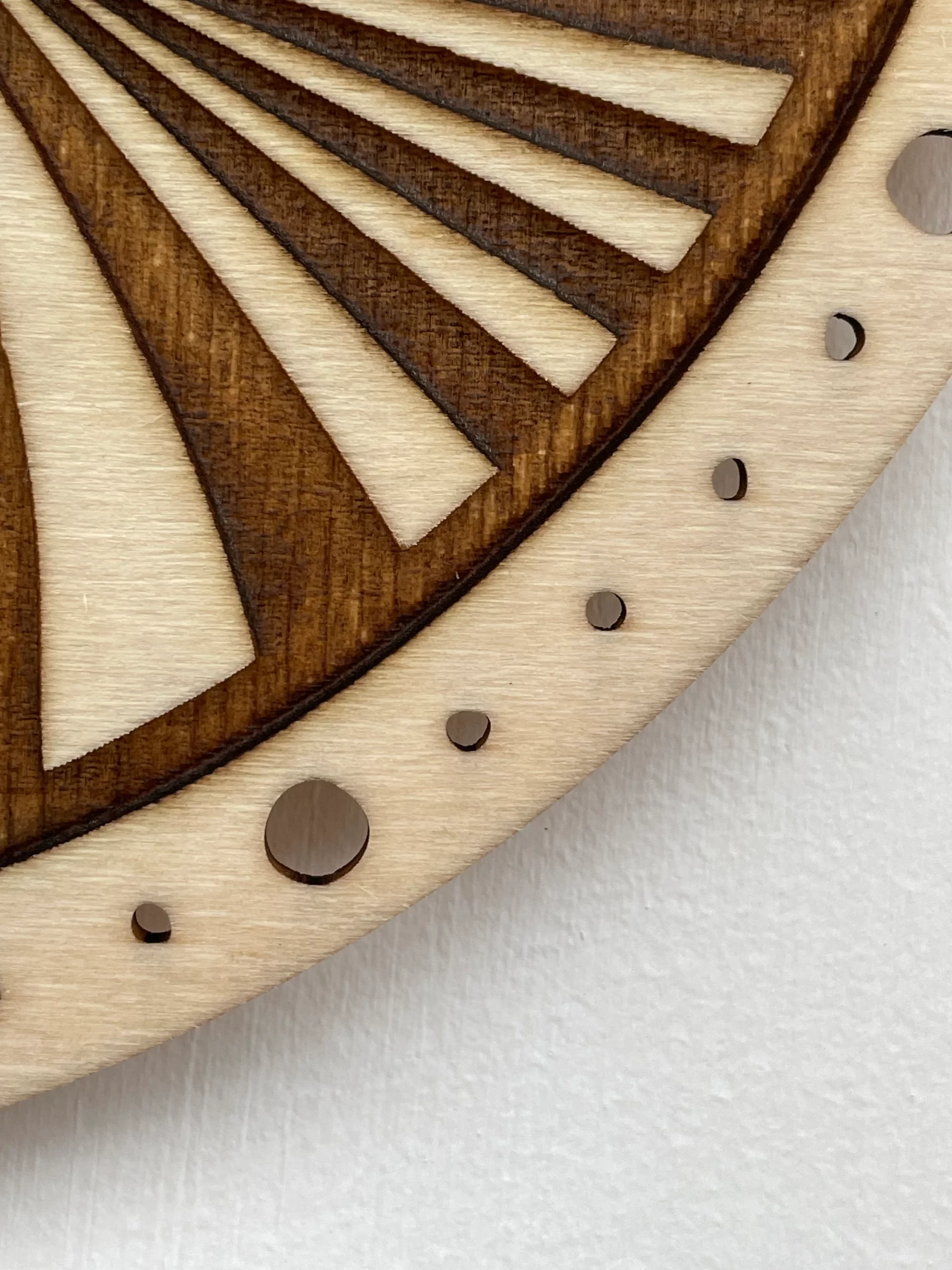 Mesmerizing Laser Cut Swirl Clock - Image 3