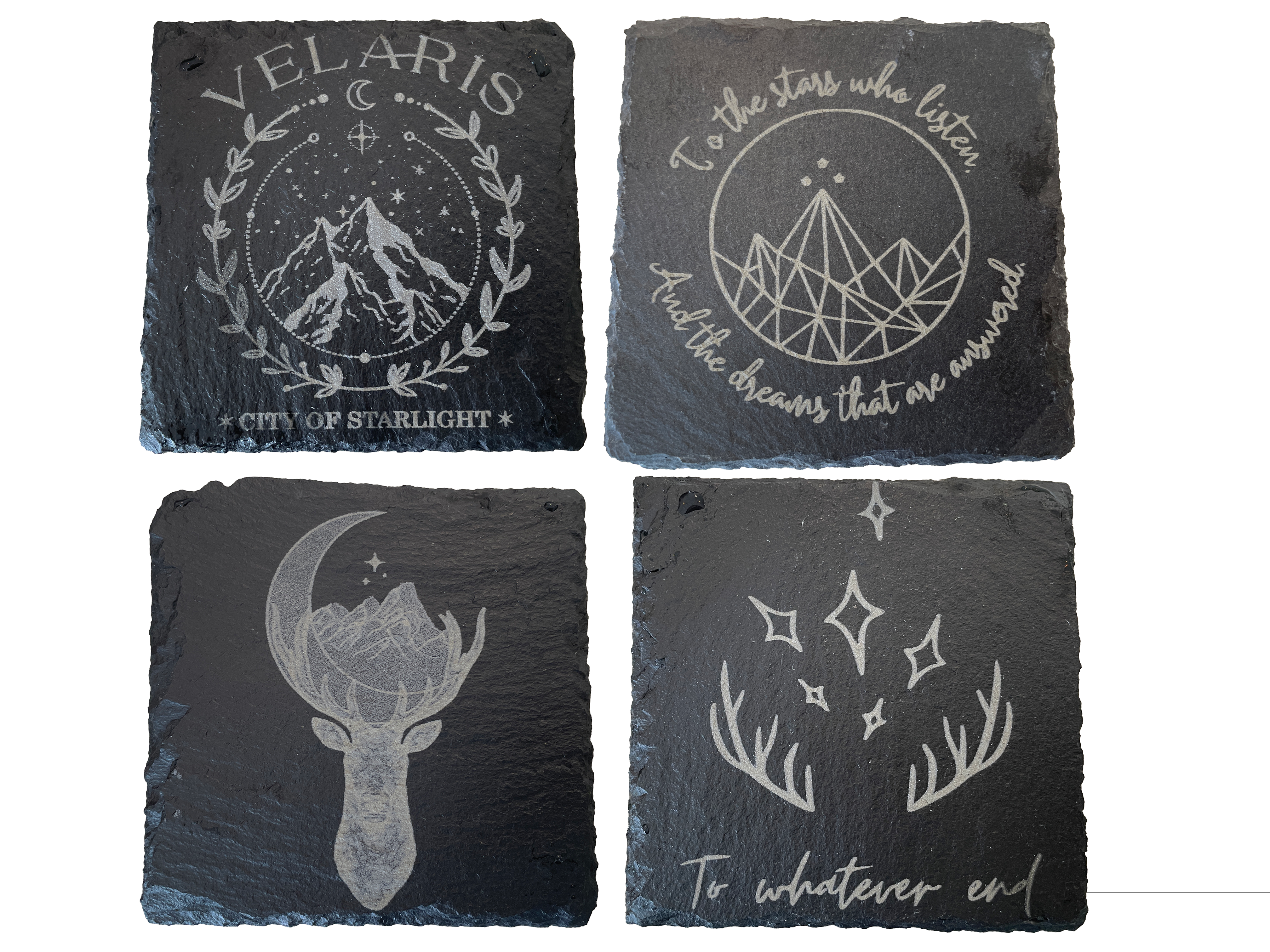 Slate Coaster Pick 4: ACOTAR | Throne of Glass | Sarah J Maas