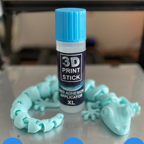 3D Print Stick in use on print bed