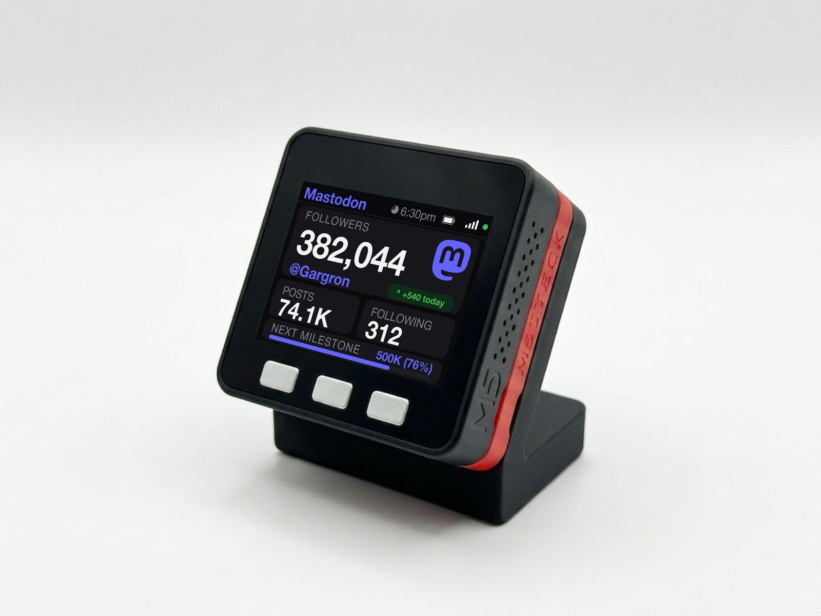 Mastodon Follower Counter Desk Display - Image 13