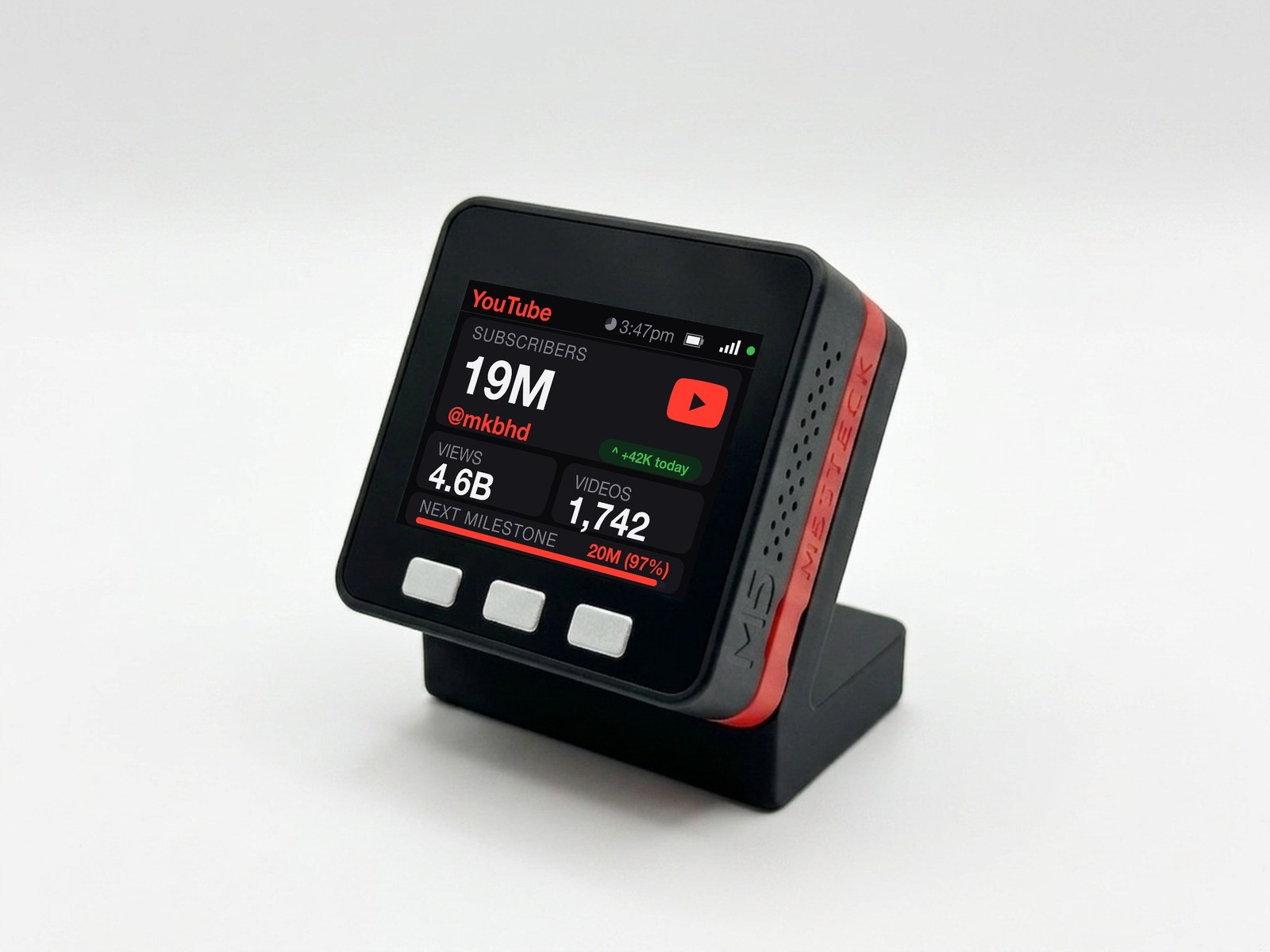 YouTube Subscriber Counter Desk Display - Image 13