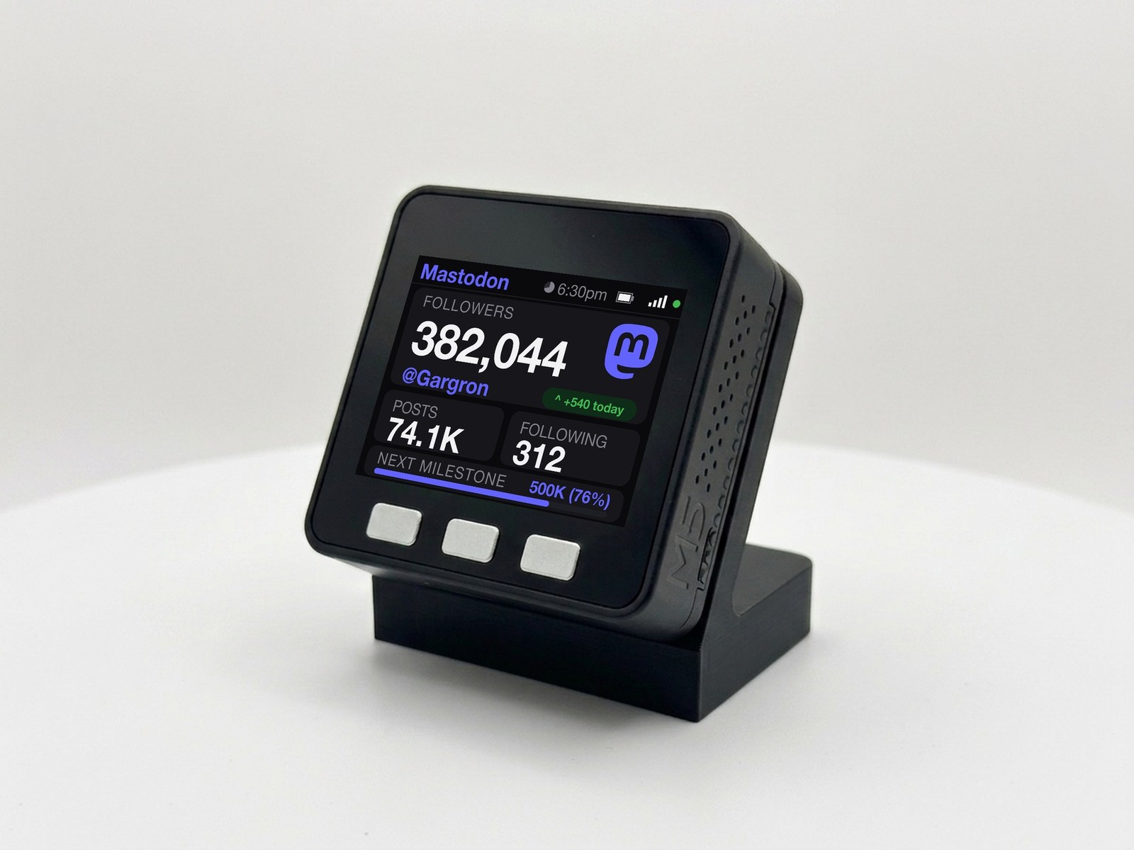 Mastodon Follower Counter Desk Display - Image 7