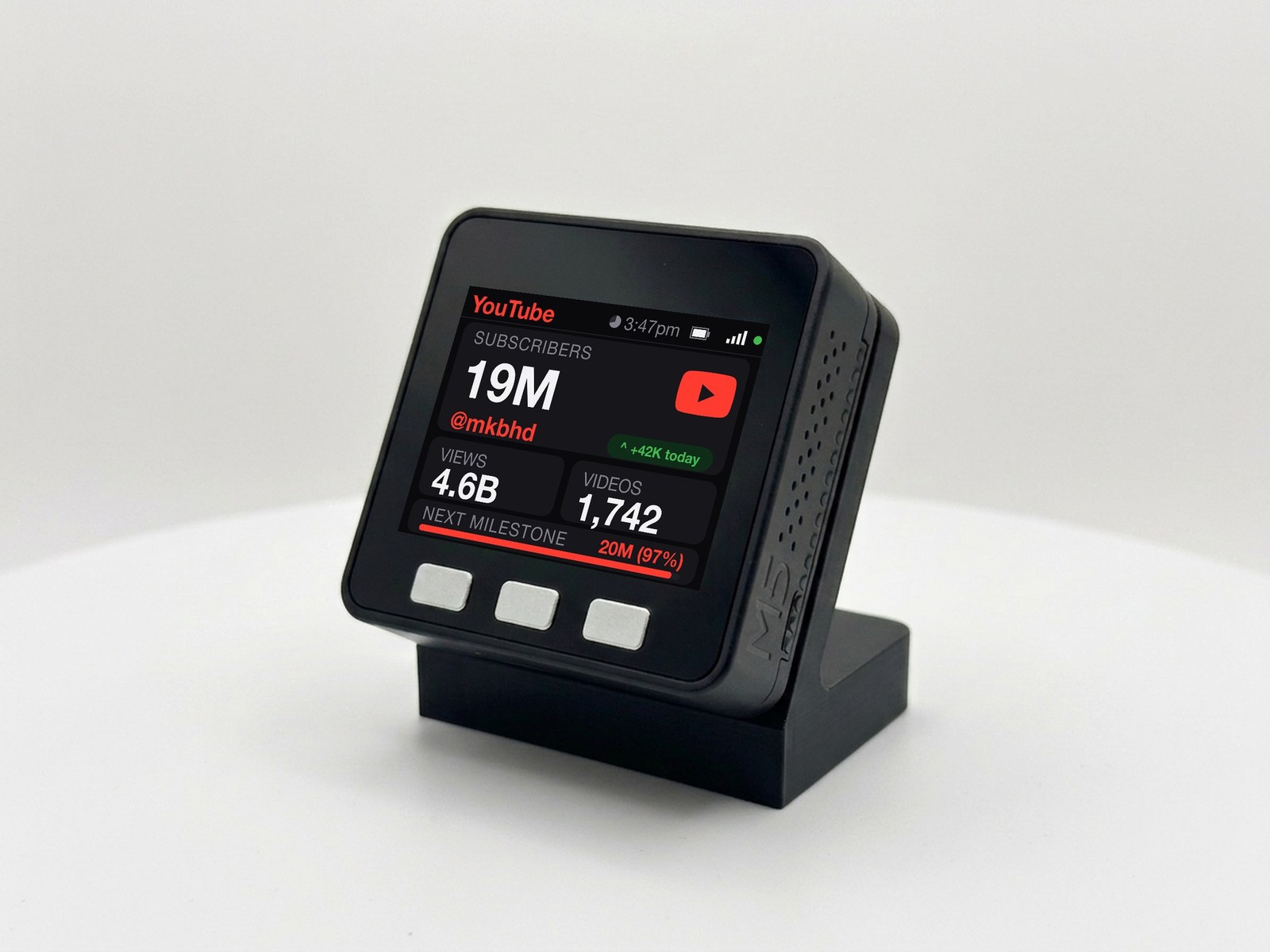 YouTube Subscriber Counter Desk Display - Image 7