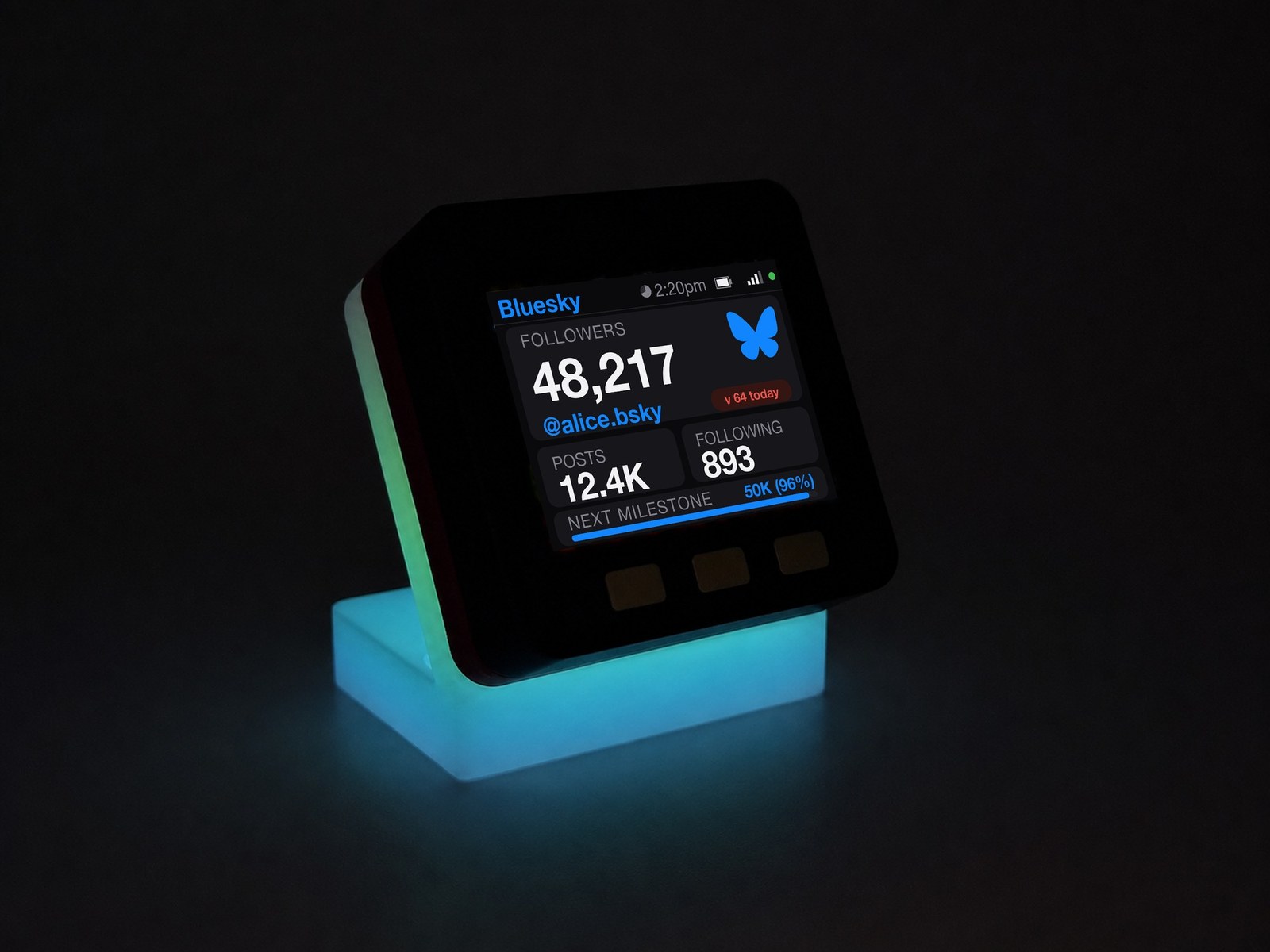 Bluesky Follower Counter Desk Display - Image 8