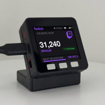 Twitch Viewer Counter Desk Display