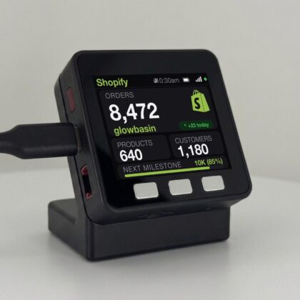 Shopify Order Counter Desk Display