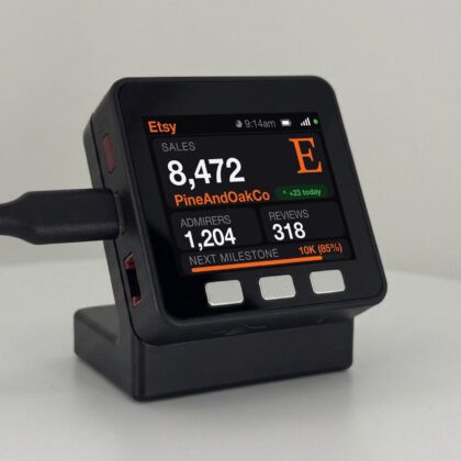 Etsy Sales Tracker Desk Display