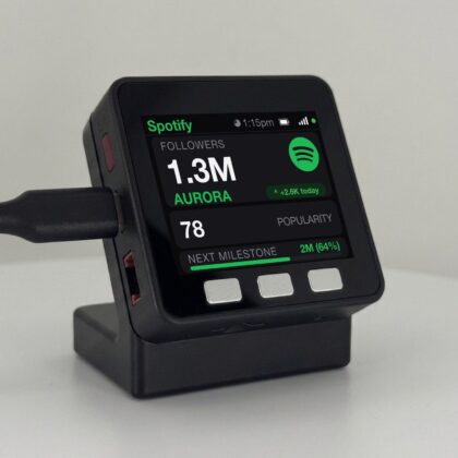 Spotify Follower Counter Desk Display