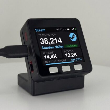Steam Player Counter Desk Display