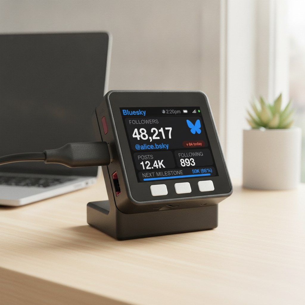 Bluesky Follower Counter Desk Display - Image 18
