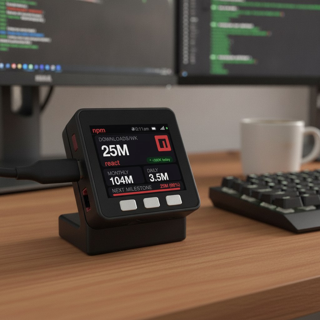 npm Download Counter Desk Display - Image 18