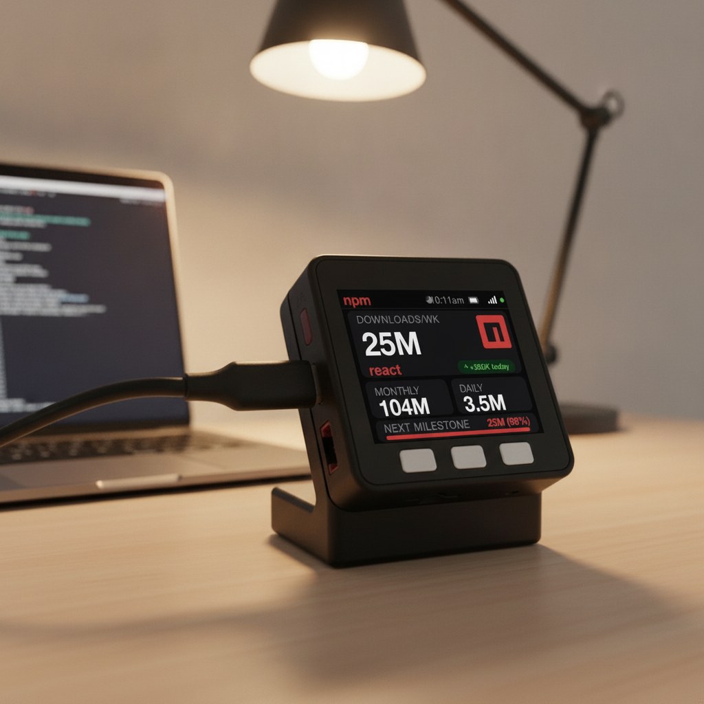 npm Download Counter Desk Display - Image 19