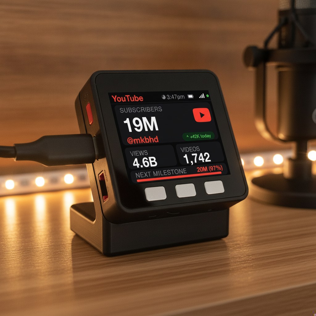 YouTube Subscriber Counter Desk Display - Image 19