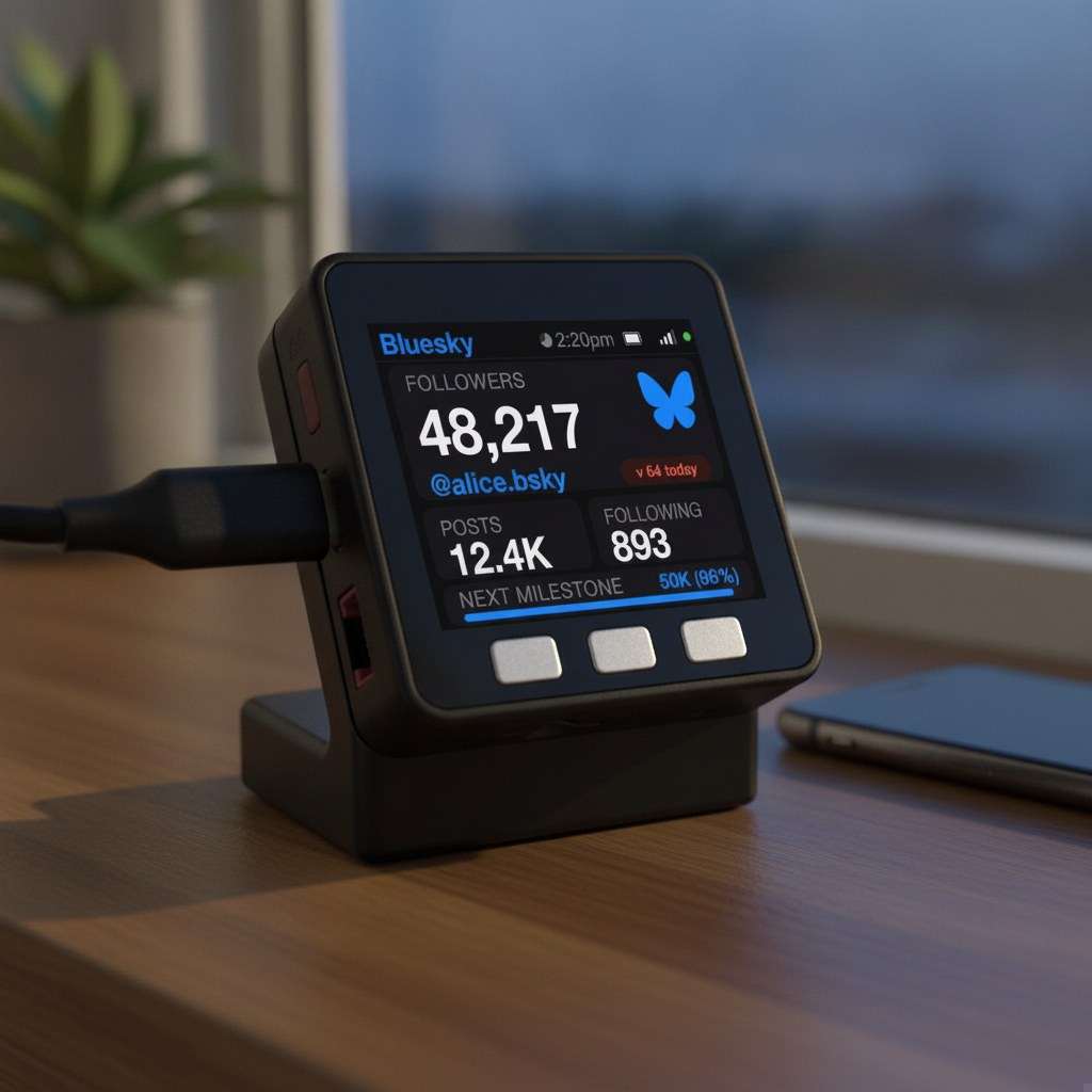 Bluesky Follower Counter Desk Display - Image 20