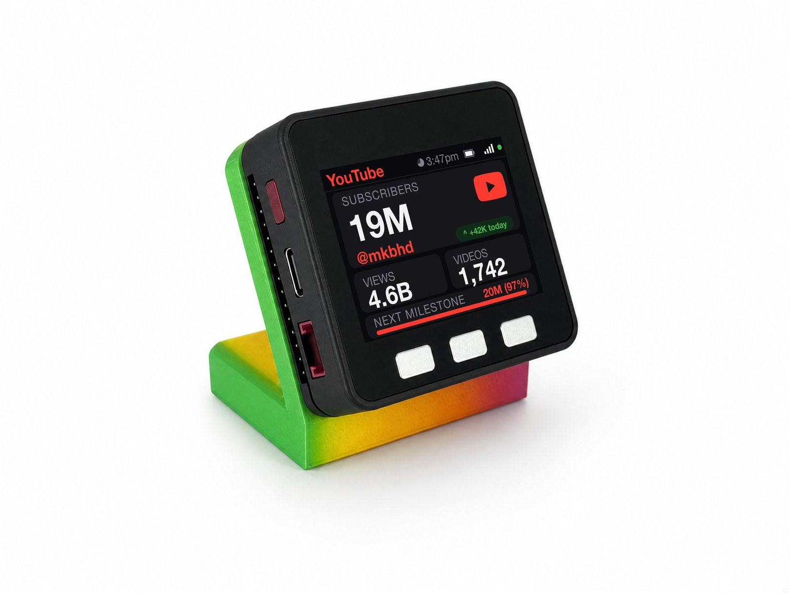YouTube Subscriber Counter Desk Display - Image 10