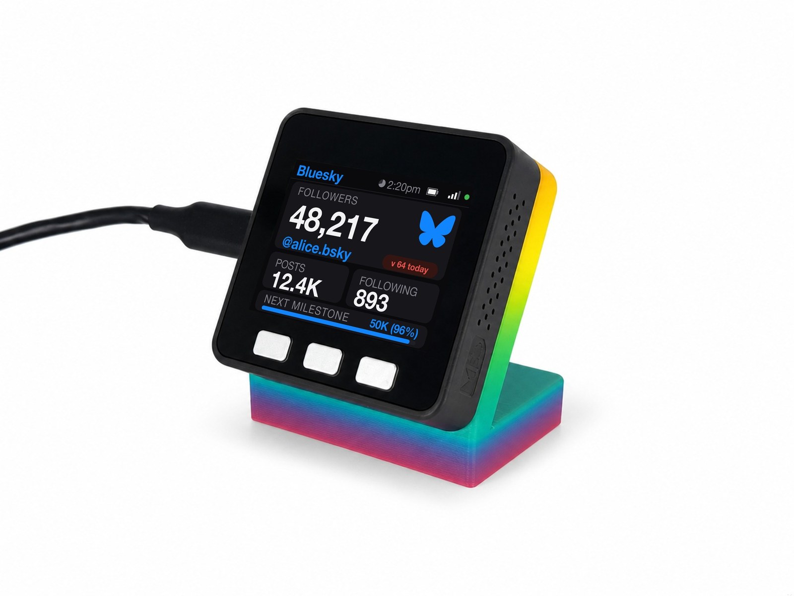 Bluesky Follower Counter Desk Display - Image 4