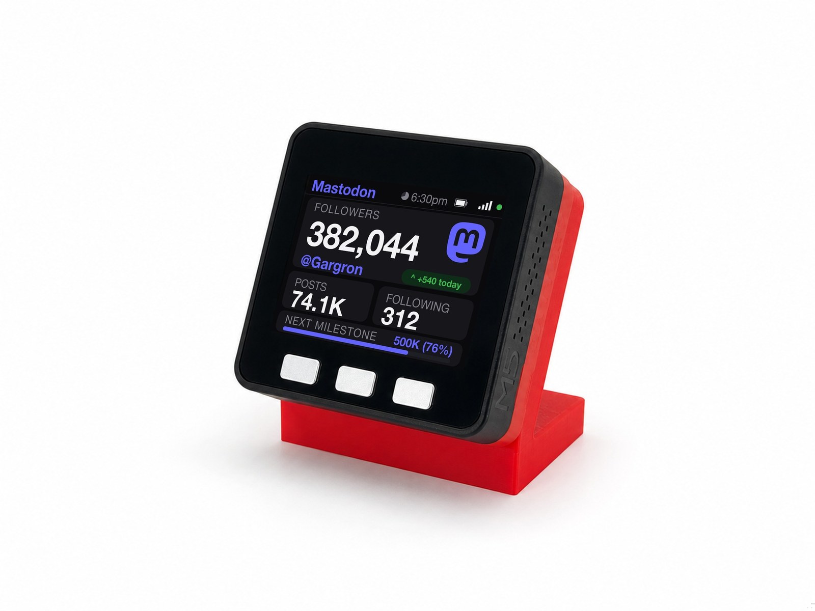 Mastodon Follower Counter Desk Display - Image 14