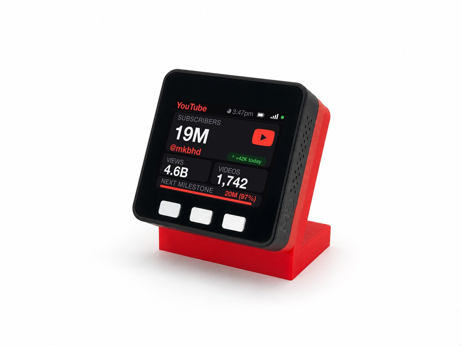 Social Media Counter Desk Display - Image 14