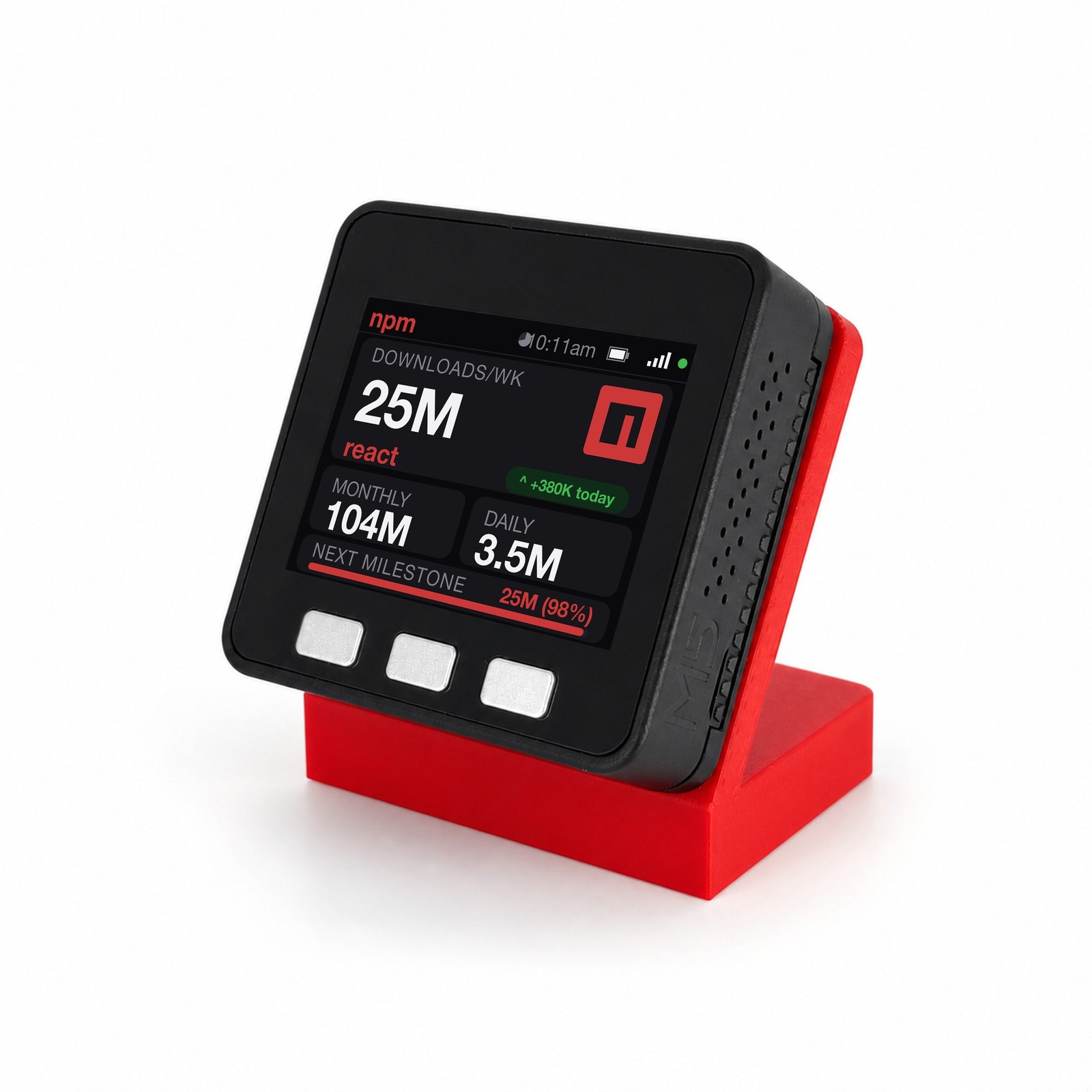 npm Download Counter Desk Display - Image 11