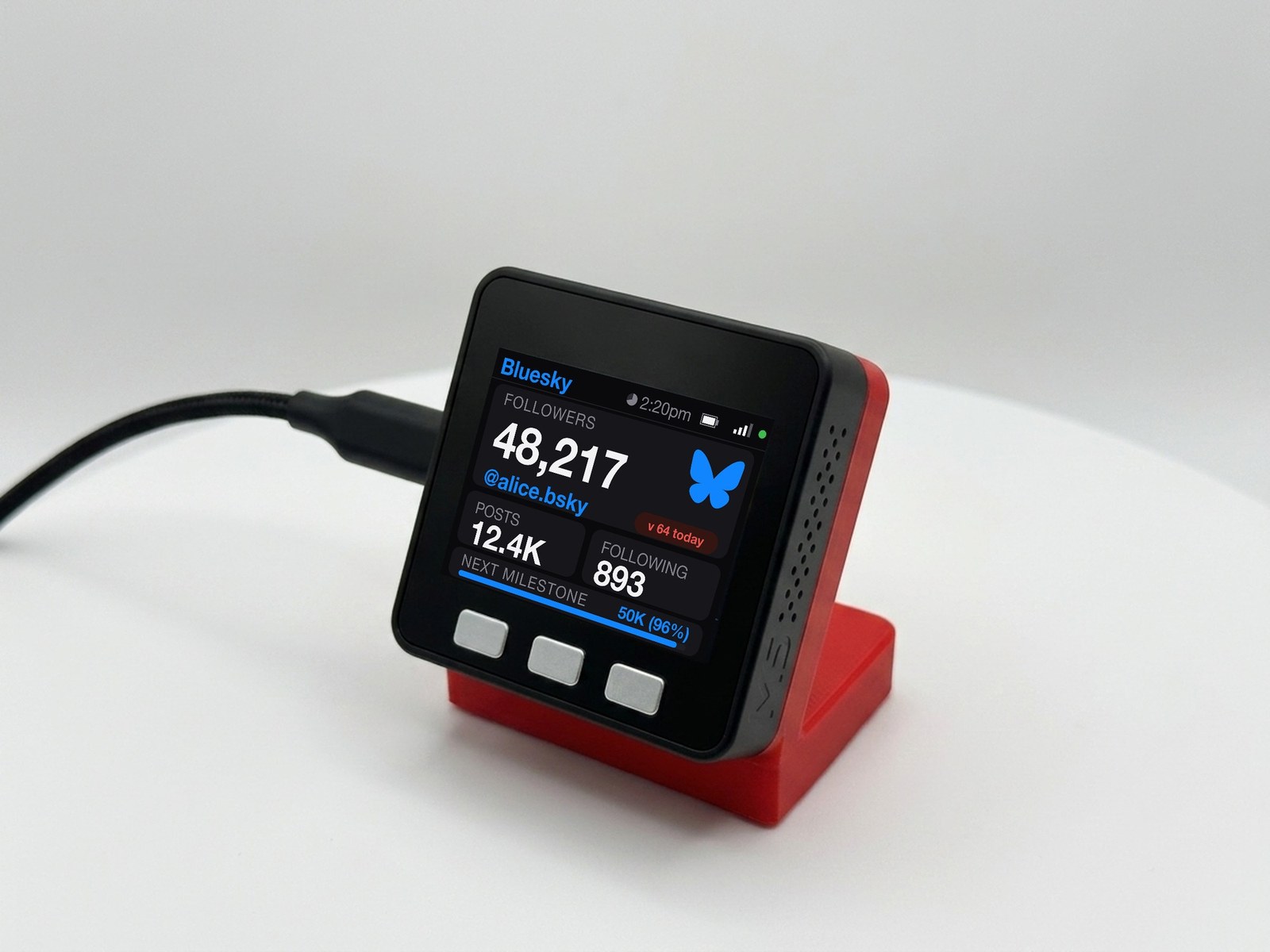 Bluesky Follower Counter Desk Display - Image 5