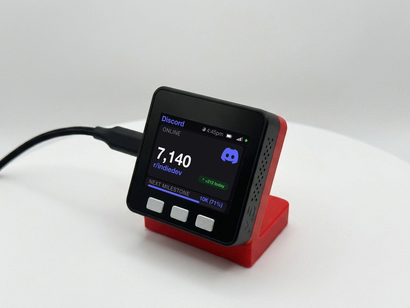 Discord Member Counter Desk Display - Image 5
