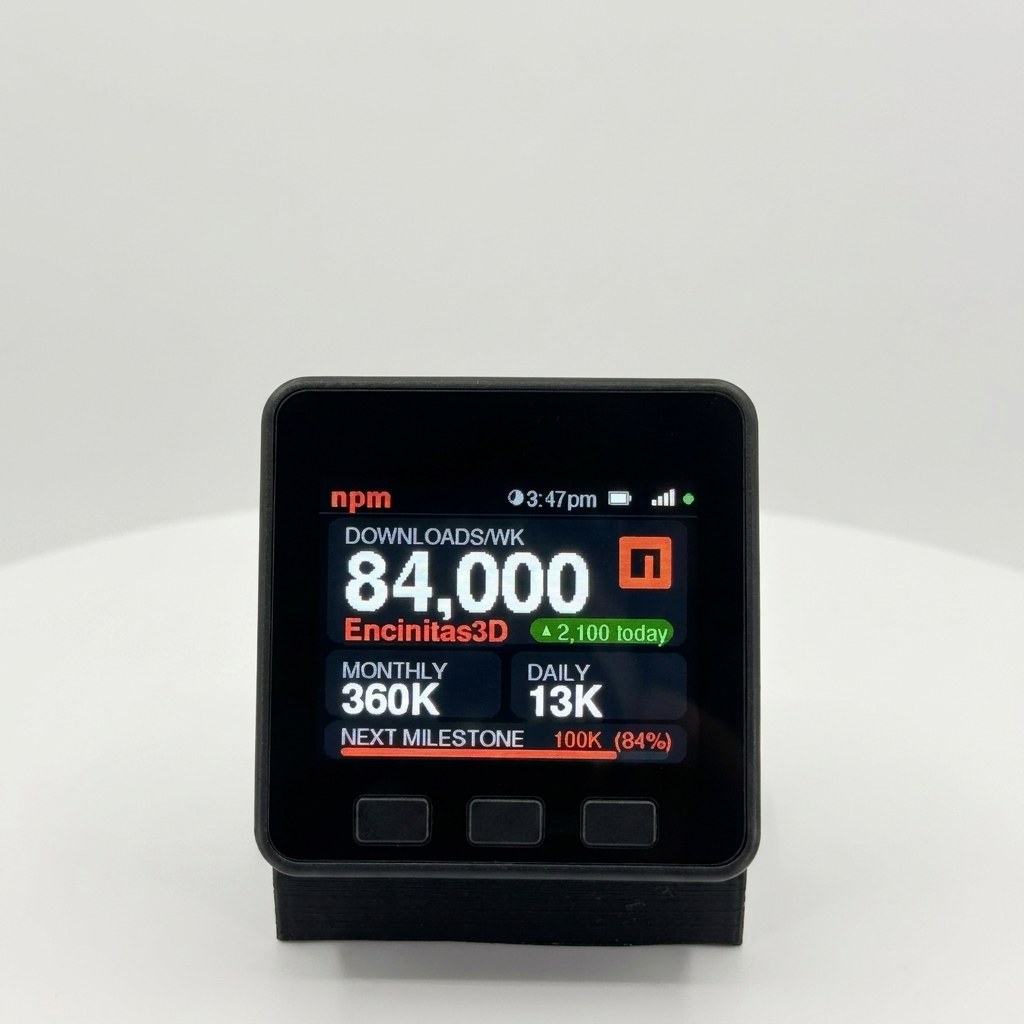 npm Download Counter Desk Display - Image 16