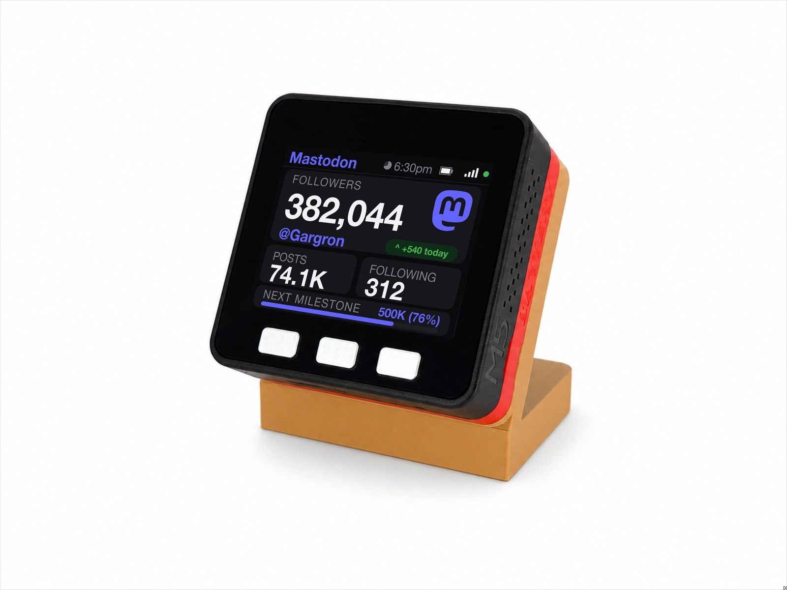 Mastodon Follower Counter Desk Display - Image 15