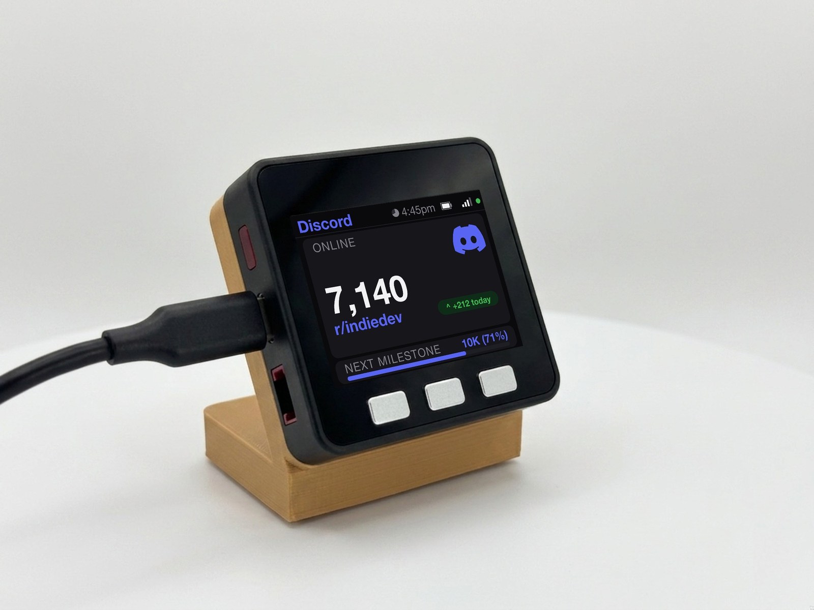 Discord Member Counter Desk Display - Image 6