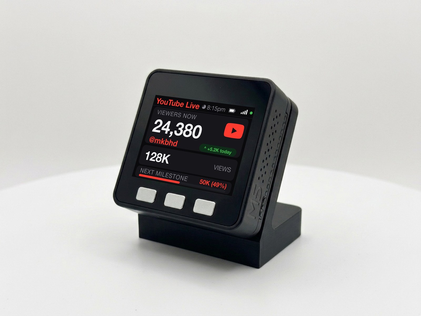 YouTube Live Viewer Counter Desk Display - Image 7