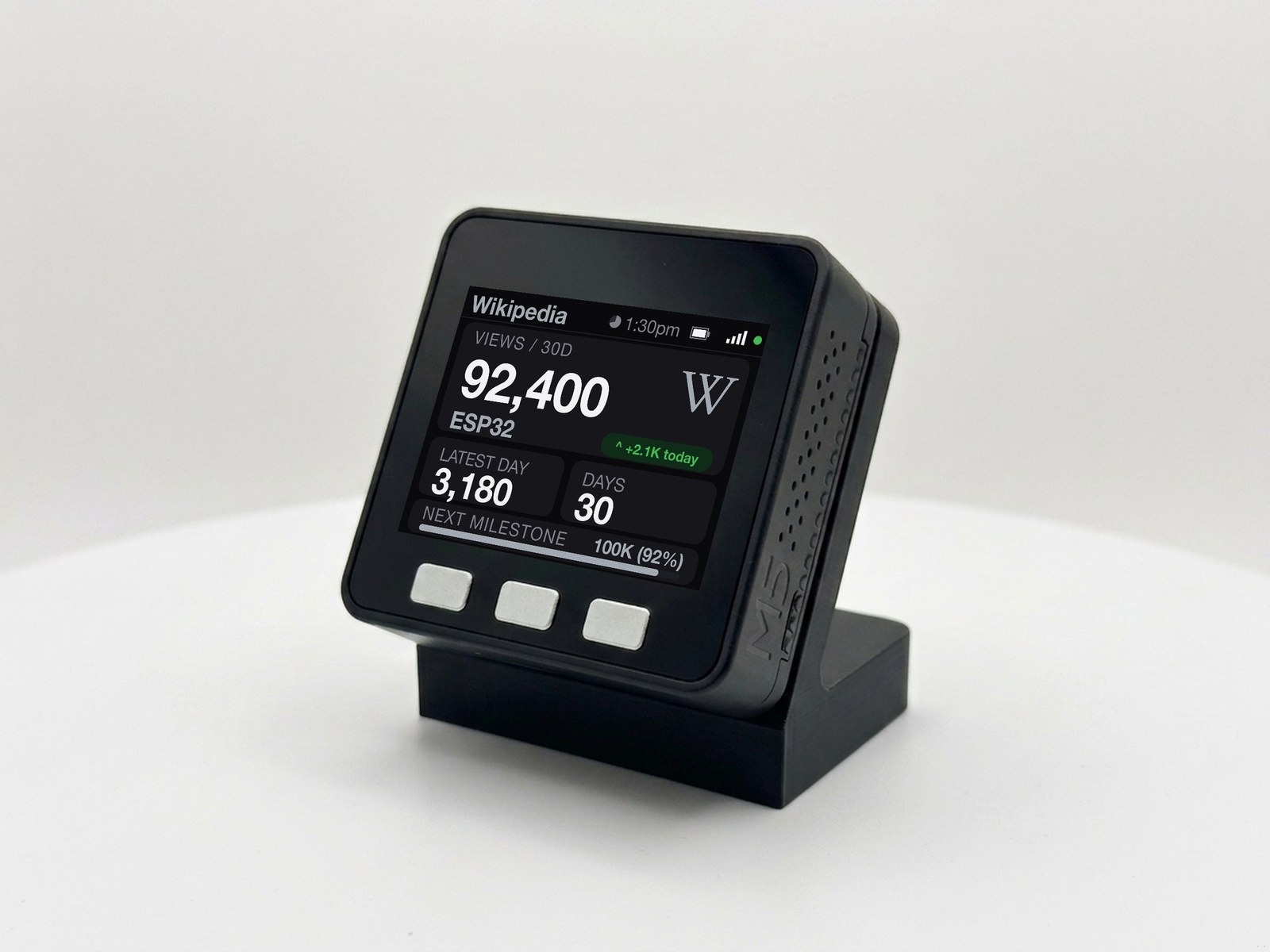 Wikipedia Page View Counter Desk Display - Image 7
