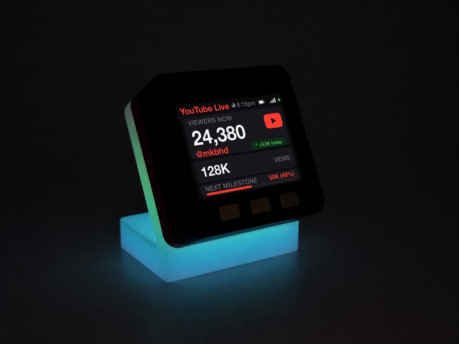 YouTube Live Viewer Counter Desk Display - Image 8