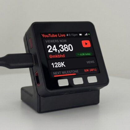 YouTube Live Viewer Counter Desk Display
