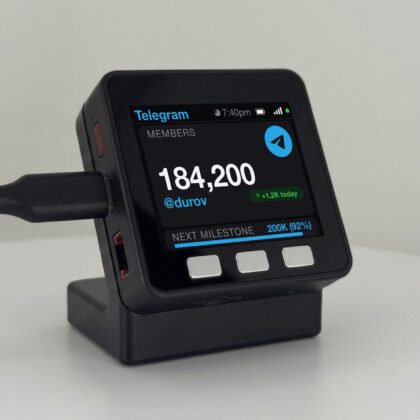 Telegram Member Counter Desk Display