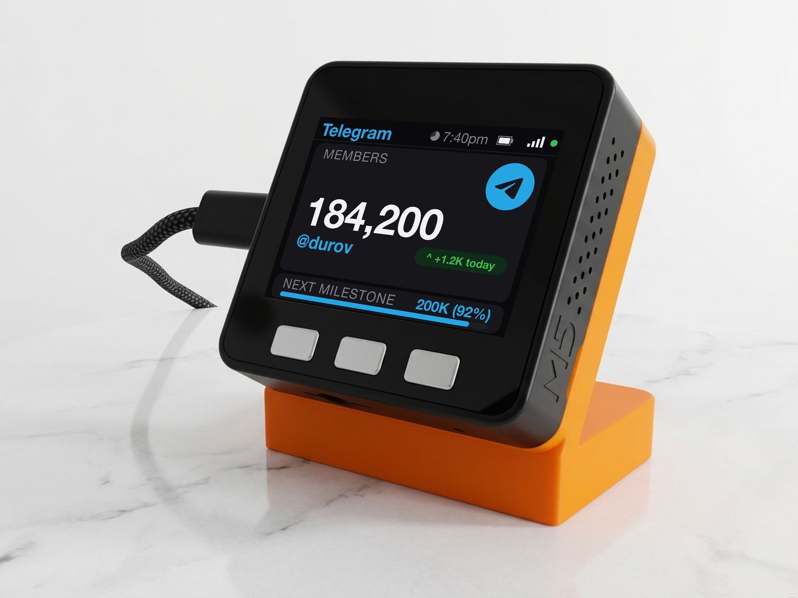 Telegram Member Counter Desk Display - Image 3