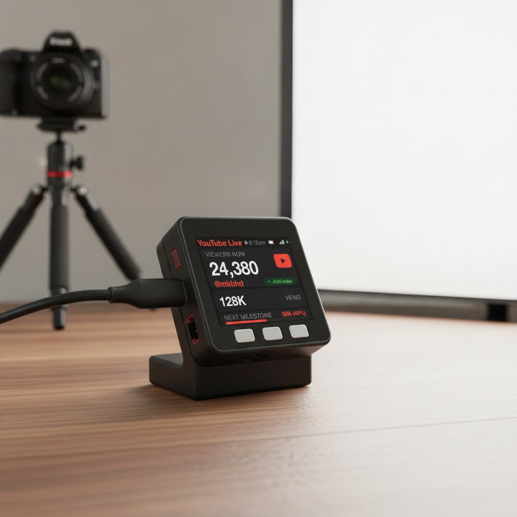 YouTube Live Viewer Counter Desk Display - Image 18