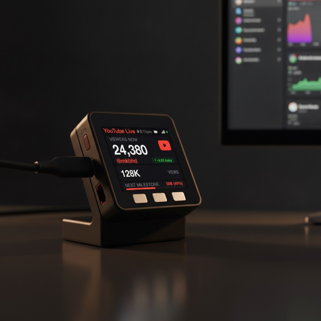 YouTube Live Viewer Counter Desk Display - Image 19