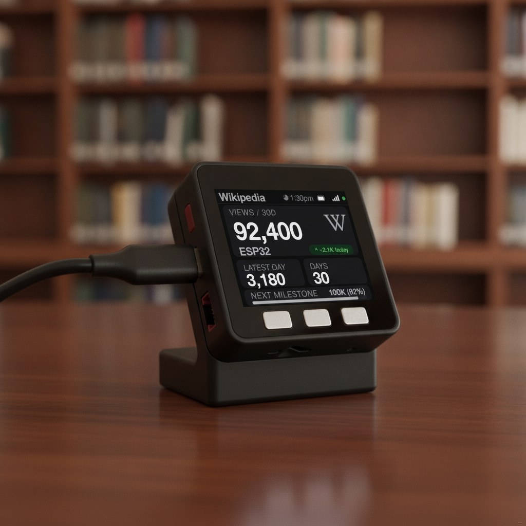 Wikipedia Page View Counter Desk Display - Image 19