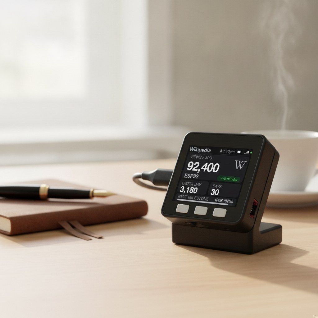 Wikipedia Page View Counter Desk Display - Image 20