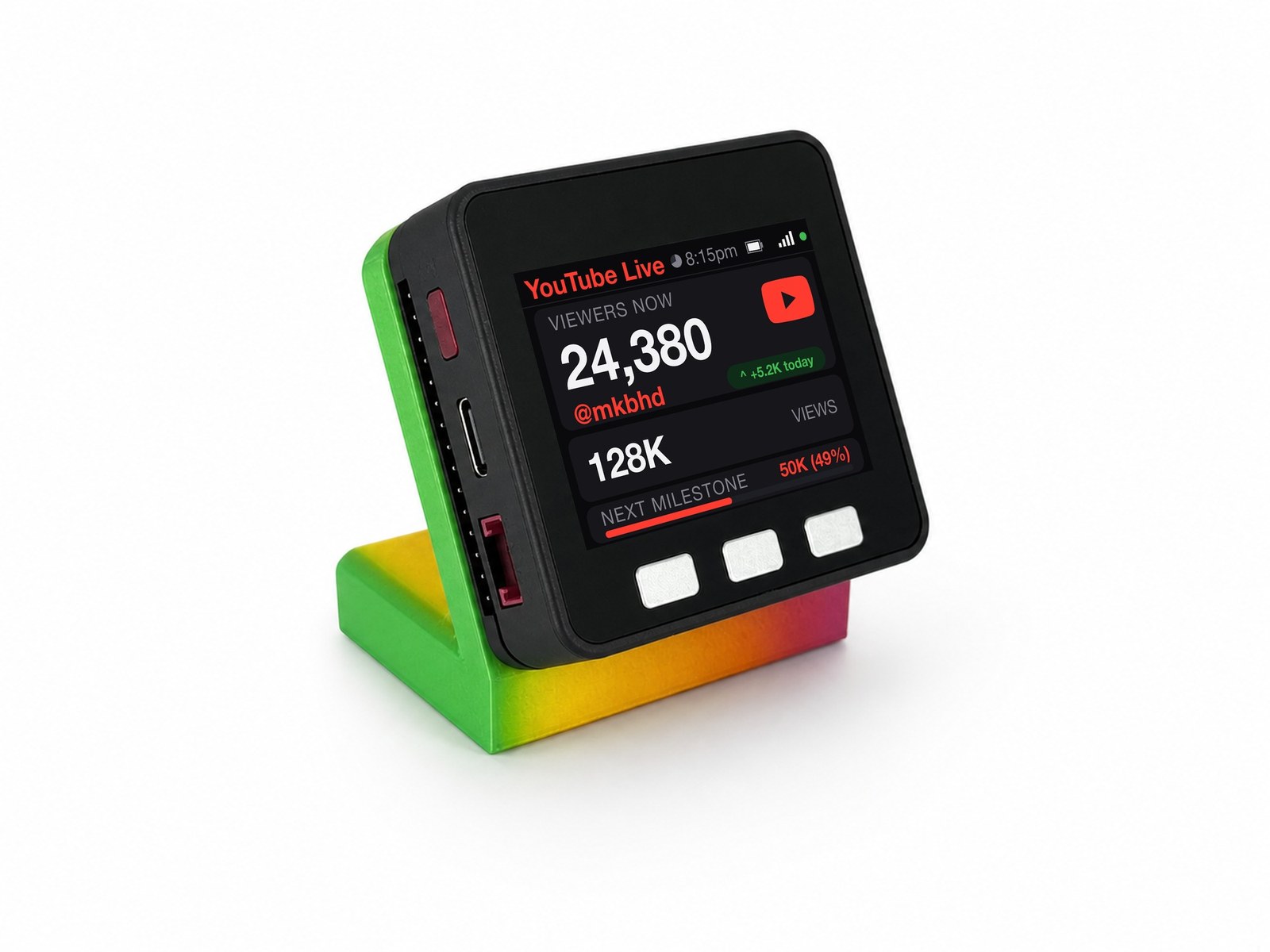 YouTube Live Viewer Counter Desk Display - Image 10
