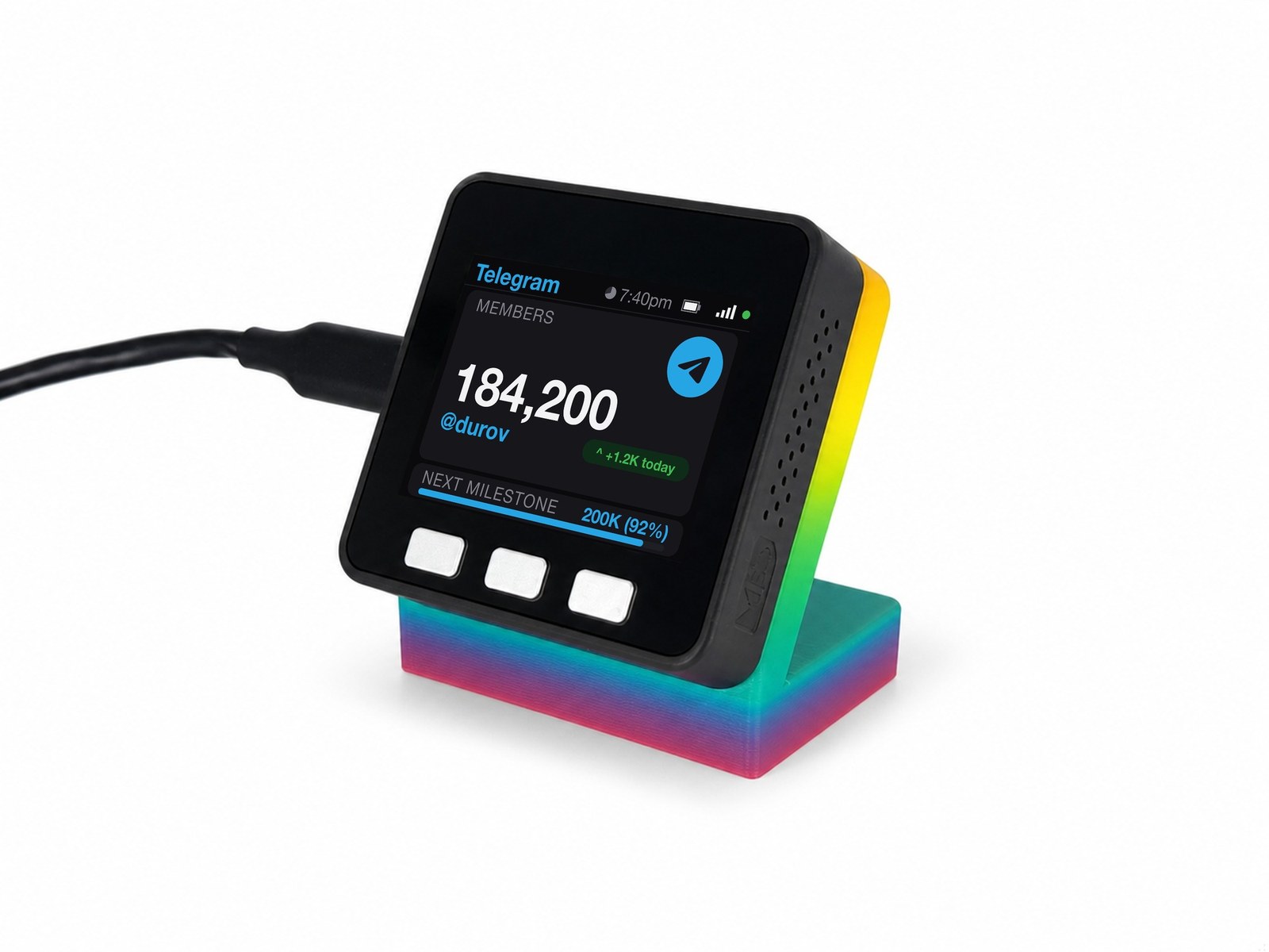 Telegram Member Counter Desk Display - Image 4