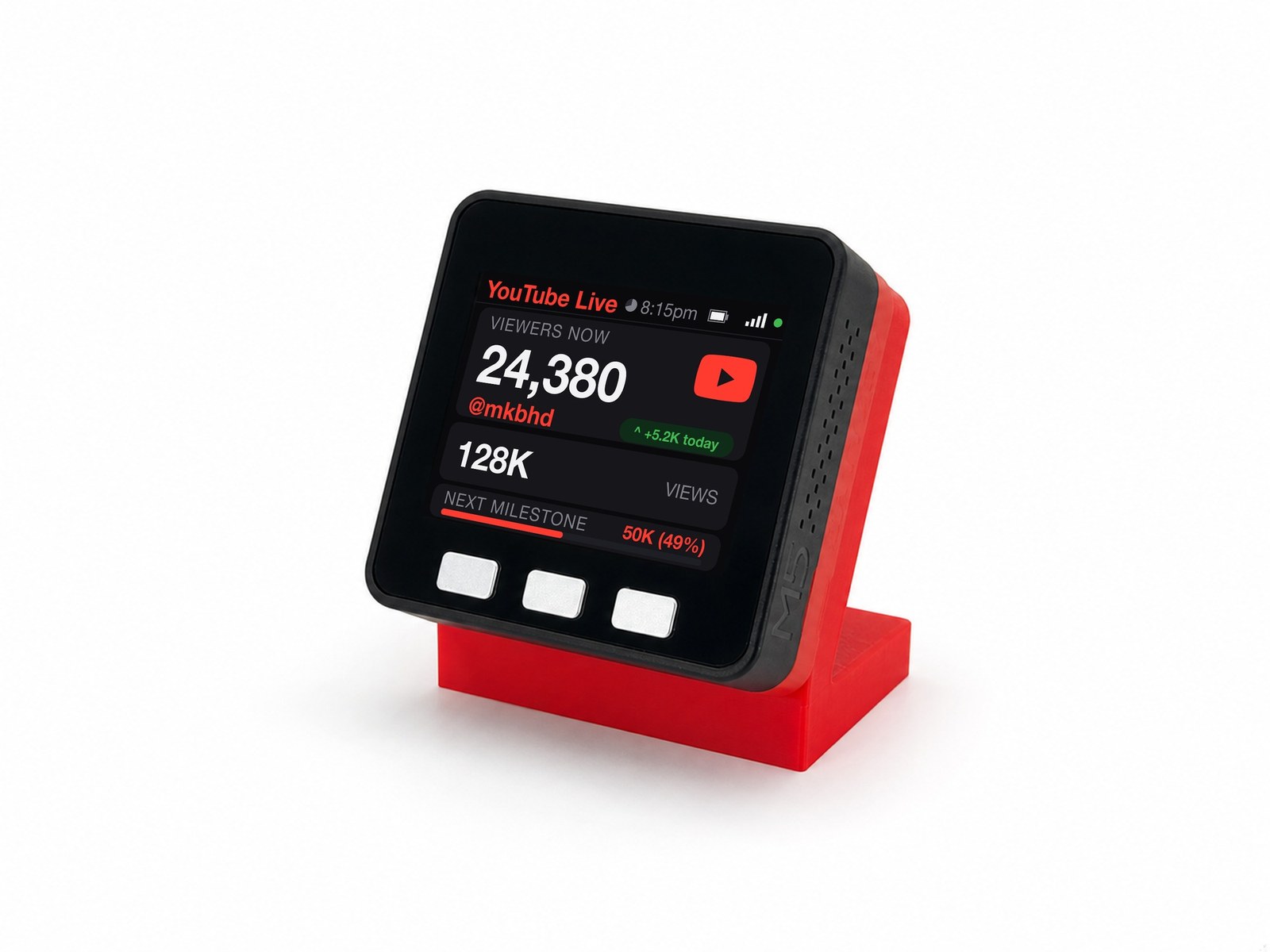 YouTube Live Viewer Counter Desk Display - Image 14