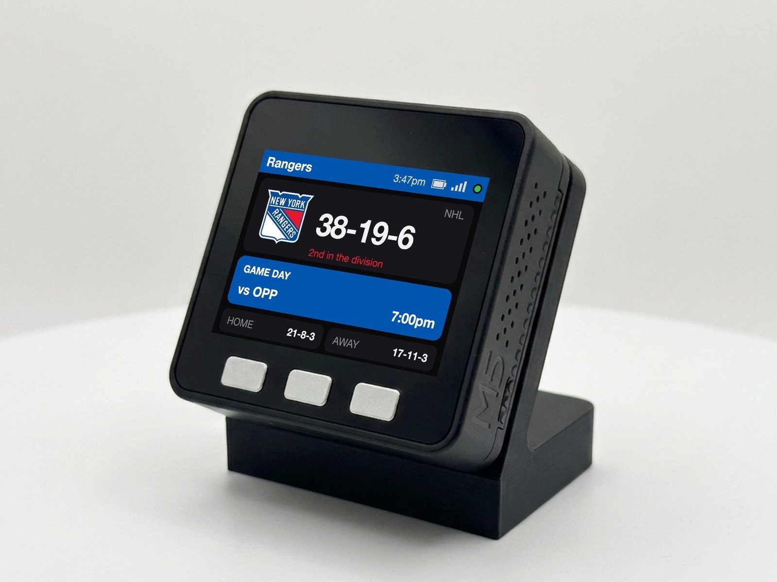 New York Hockey Scoreboard Desk Display - Image 2