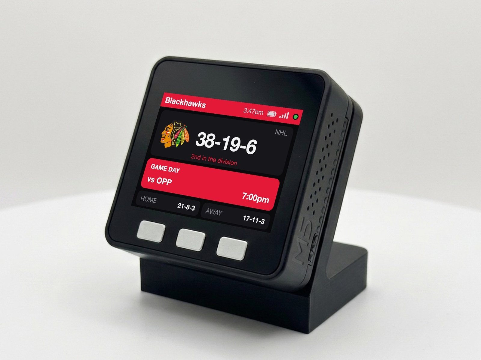 Chicago Hockey Scoreboard Desk Display - Image 2