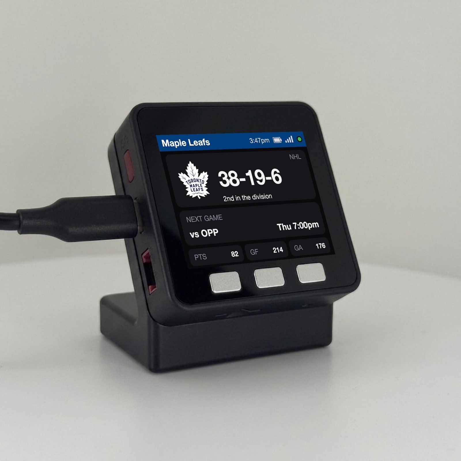 Toronto Hockey Scoreboard Desk Display - Image 3