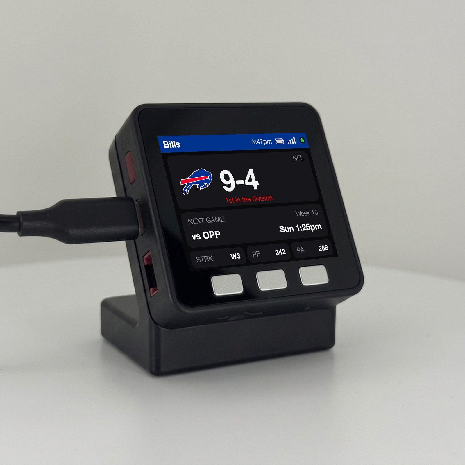 Buffalo Football Scoreboard Desk Display - Image 3