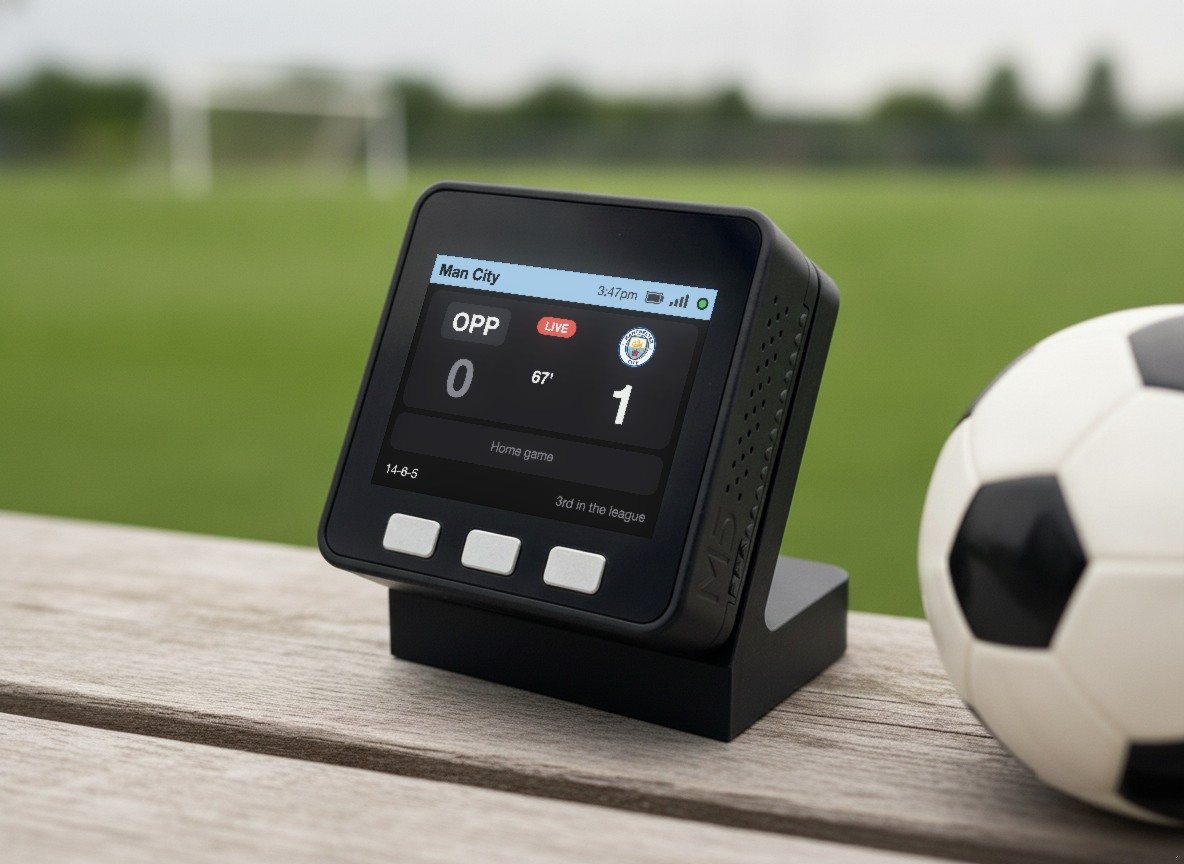 Manchester Soccer Scoreboard Desk Display (Sky Blue) - Image 5