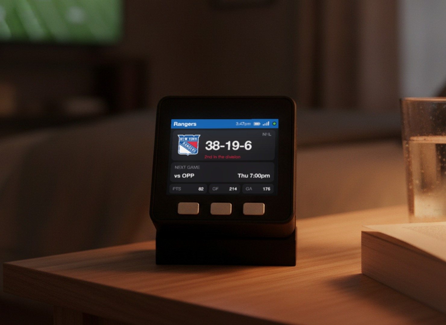 New York Hockey Scoreboard Desk Display - Image 9