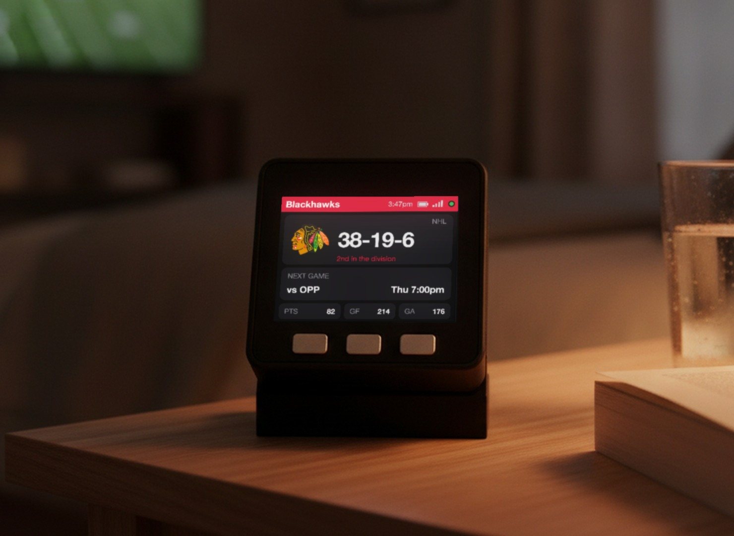 Chicago Hockey Scoreboard Desk Display - Image 9